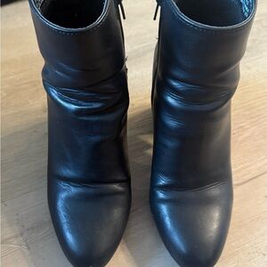 Elegant Black Leather Ankle Boots